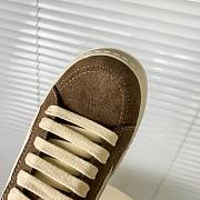 Rick Owens Panelled Velvet Sneakers Brown - 2