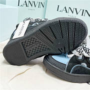 Lanvin Curb Lace-up Sneakers Black Blue - 3