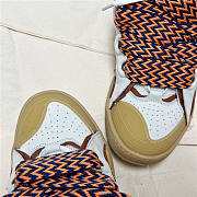 Lanvin Curb Lace-up Sneakers Yellow White - 4