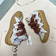 Lanvin Curb Lace-up Sneakers Yellow White - 2