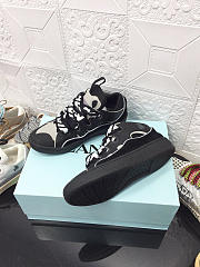 Lanvin Curb Lace-up Sneakers Black White - 2
