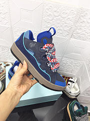 Lanvin Curb Lace-up Sneakers Blue - 6