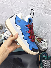 Lanvin Curb Lace-up Sneakers Blue Red - 6