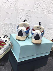 Lanvin Curb Lace-up Sneakers Blue Red - 5