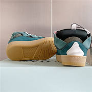 Lanvin Curb Lace-up Sneakers Pink Green - 4