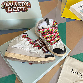 Lanvin Curb Lace-up Sneakers White