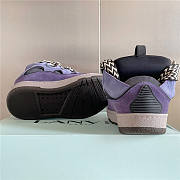 Lanvin Curb Lace-up Sneakers Purple - 6
