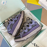Lanvin Curb Lace-up Sneakers Purple - 2