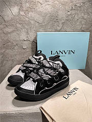 Lanvin Curb Sneaker Black Gray - 1