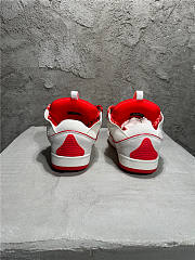 Lanvin Curb Sneaker White Red - 2