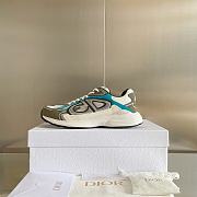 Dior B30 Sneaker Blue and Green Technical Fabric - 1