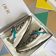Dior B30 Sneaker Blue and Green Technical Fabric - 3