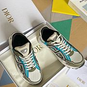 Dior B30 Sneaker Blue and Green Technical Fabric - 2