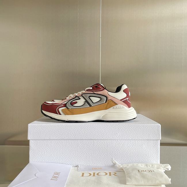 Dior B30 Sneaker Red and Pink Technical Fabric - 1