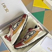Dior B30 Sneaker Red and Pink Technical Fabric - 2