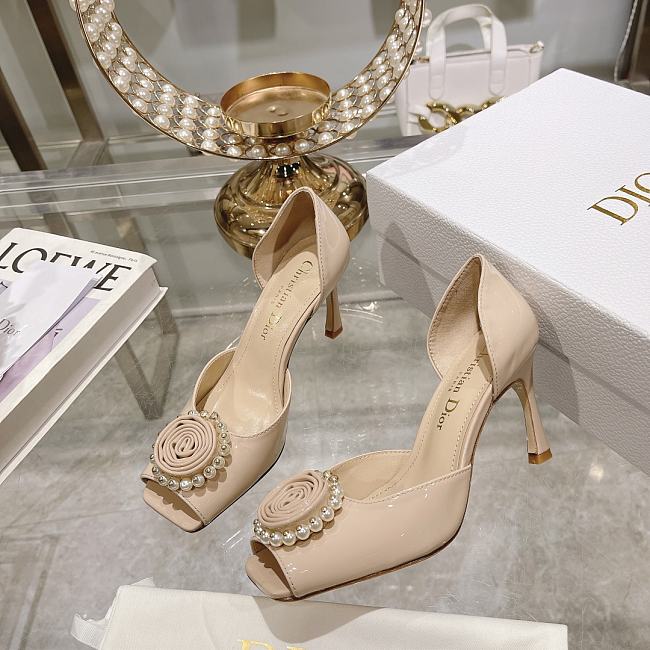 Dior High Heels Pearl Rose D5102-03 (9cm) - 1