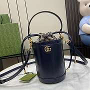 GUCCI OPHIDIA MINI BUCKET BAG 760201 Size 11.5x23x8CM - 1