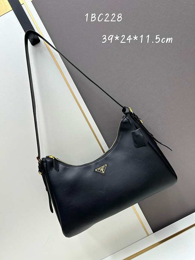 Prada Aimée Leather Black Size 39x24x11cm - 1