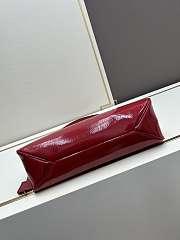 Prada Aimée Patent Leather Red Bag Size 34x19x10cm - 6