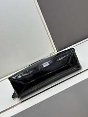 Prada Aimée Patent Leather Black Bag Size 34x19x10cm - 4