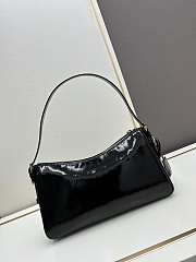 Prada Aimée Patent Leather Black Bag Size 34x19x10cm - 2