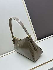 Prada Aimée Patent Leather Brown Bag Size 34x19x10cm - 6