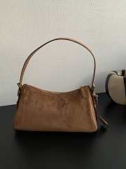 Prada Aimée Suede Bag Caramel Size 31x18x10cm - 3
