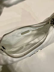 Prada Soft Mini Leather Tote Bag White Size 21x12x6cm - 5