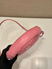 Prada Soft Mini Leather Tote Bag Pink Size 21x12x6cm - 6