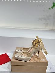 Christian Louboutin Cassia Lace Up Loubi Crepe Satin Beige 10cm - 6