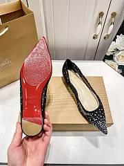 Christian Louboutin Follies Strass Flat Rhinestones C2205-02 - 2