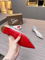 Christian Louboutin Follies Strass Flat Silver - 3