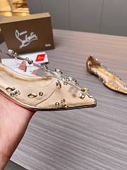 Christian Louboutin Follies Strass Flat Gold - 6
