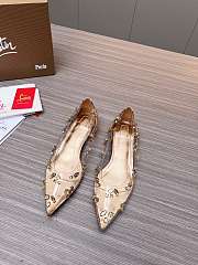 Christian Louboutin Follies Strass Flat Gold - 4