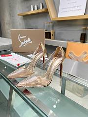 Christian Louboutin Follies Strass Heels Gold 10cm - 1