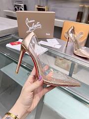 Christian Louboutin Follies Strass Heels Gold 10cm - 6