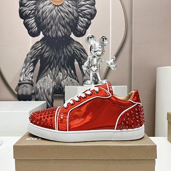 Christian Louboutin Fun Louis Junior Spikes Red