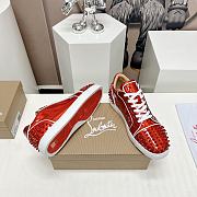 Christian Louboutin Fun Louis Junior Spikes Red - 3