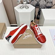 Christian Louboutin Fun Louis Junior Spikes Black Red - 6