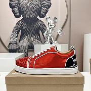 Christian Louboutin Fun Louis Junior Spikes Black Red - 3