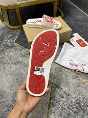 Christian Louboutin Graphic Print Slide White - 4