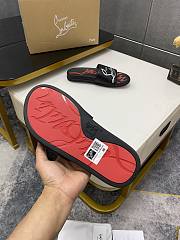 Christian Louboutin Graphic Print Slide Black  - 6