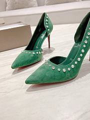 Christian Louboutin Heels C0256 Velvet lrishell 9cm - 2