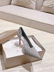 Christian Louboutin Heels C0257 Velvet lrishell 9cm - 5