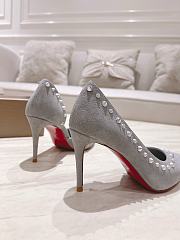 Christian Louboutin Heels C0257 Velvet lrishell 9cm - 2
