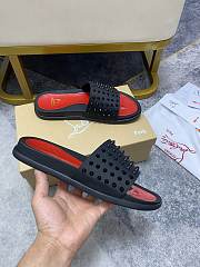 Christian Louboutin Slide Classic Spike Flat C3615 - 6
