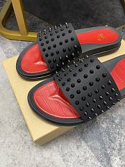 Christian Louboutin Slide Classic Spike Flat C3615 - 3
