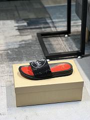 Christian Louboutin Slide Glitter Spikes C5210 - 4