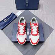 Dior B27 Low Red Gray Sneaker D0200 - 5