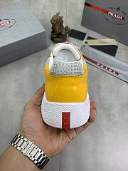 Prada America's Cup Low-top Sneakers Silver Yellow - 6
